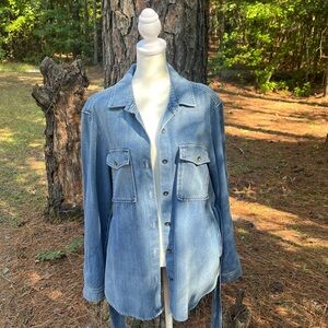 Bella Dahl Blue Denim Shirt Jacket